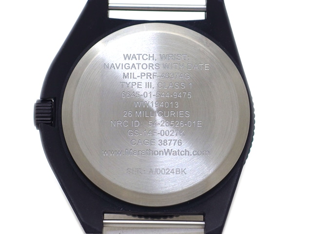 時計 MARATHON NAVIGATORS 6645-01-544-9475 41mm Black Pilot's Navigator with Date (Quartz) – Marathon Watch