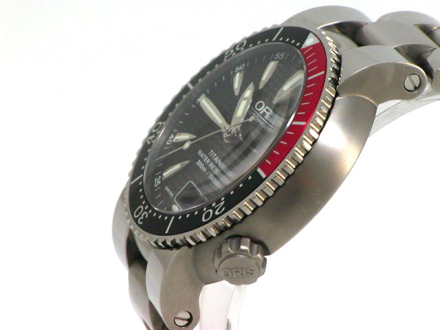 専用【希少】オリス　ORIS 7562P 自動巻　チタン　デイト　ブルー 専用【希少】オリス ORIS 7562P 自動巻 チタン デイト ブルー
