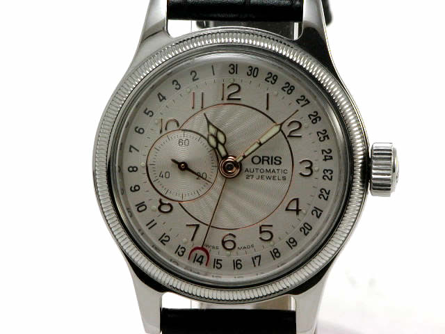 オリス ポインターデイト スモールセコンド 33m 640 7462 USED Oris