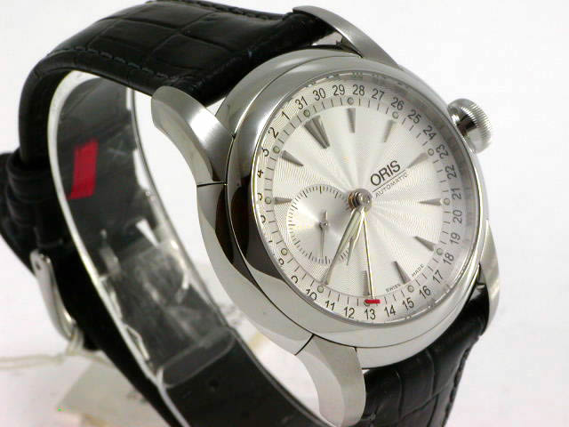 オリス アートリエ ポインターデイト スモセコ 644 7545 4D 51L ORIS】【裏スケ】オリス『アートリエ ポインターデイト スモセコ