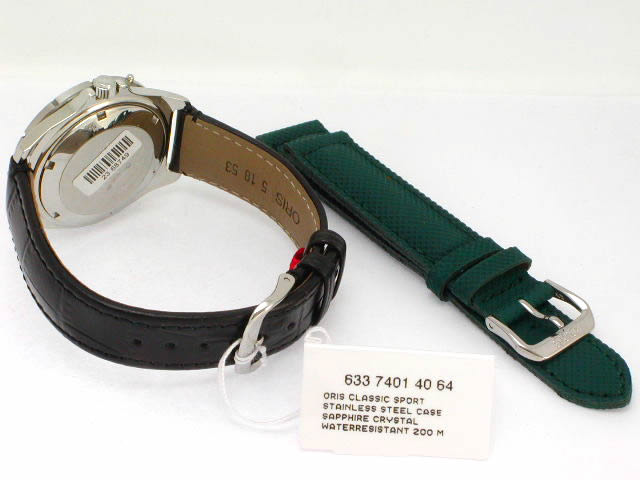 絶盤 オリス クラシック スポーツ ダイバー 替ベルトつき 38mm 633