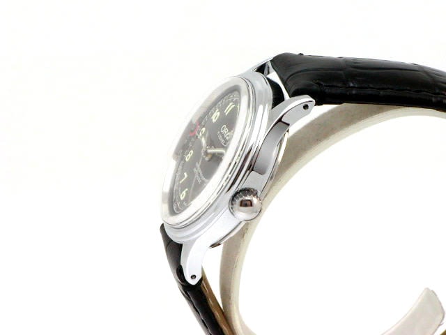 ORIS 302-7295 手巻き時計 黒文字盤 ステンレス 時計