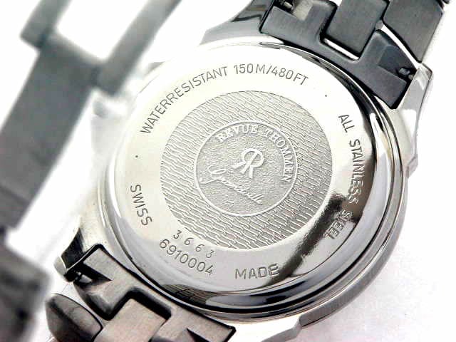 レビュートーメン グランビル 34mm 6910004BE/M クオーツ 未使用 Revue