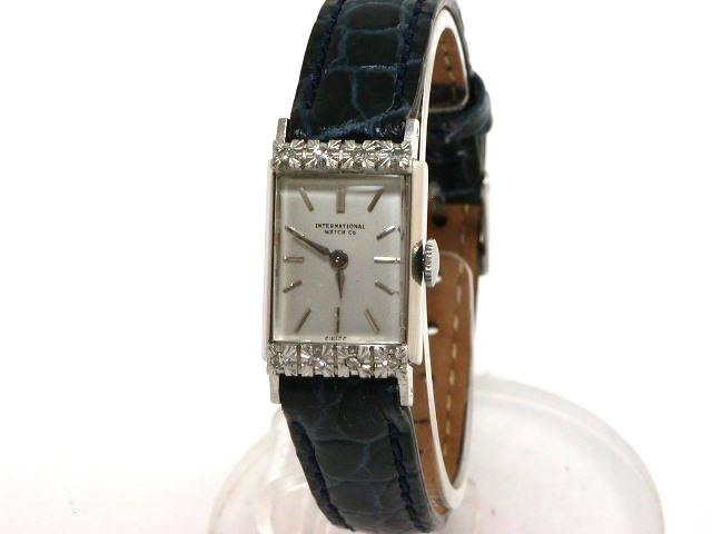 インターナショナルウォッチカンパニー プラチナ ダイヤモンド 手巻き 1950年代