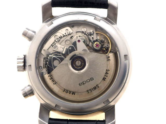 エポス クロノグラフ 3264BK 自動巻 OH済 USED epos