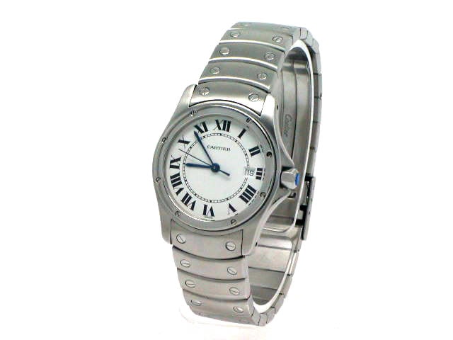 カルティエ サントス ラウンド W2007K1 クオーツ USED