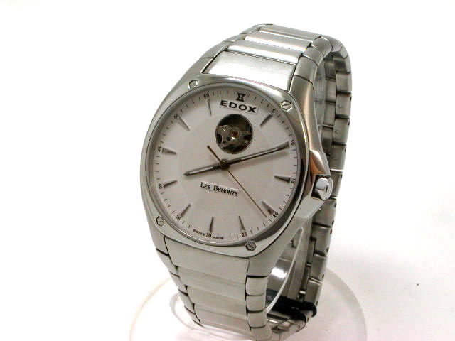 エドックス Les Bemonts 自動巻 白文字盤 SSブレス 35002-3AIN 新品