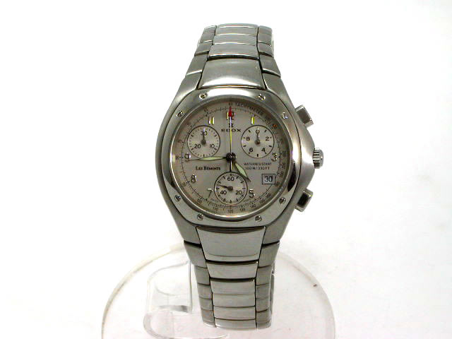 エドックス クオーツ クロノグラフ シルバー文字盤 SSブレス 1901-3PAB 新品