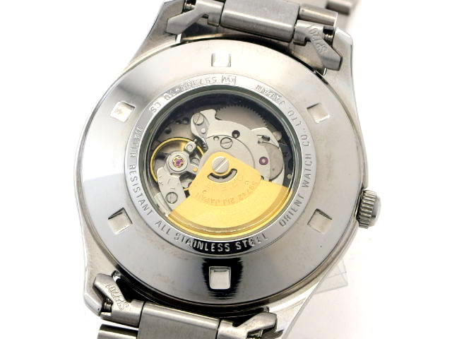 オリエントスター WZ0111PF ブルー スケルトン 自動巻 USED