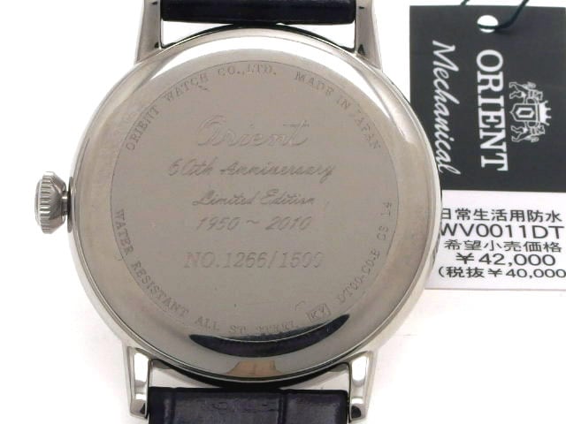 オリエント　60周年記念モデル　WV0011DT　限定　美品　ORIENT オリエント 60周年記念モデル WV0011DT 限定 美品 ORIENT