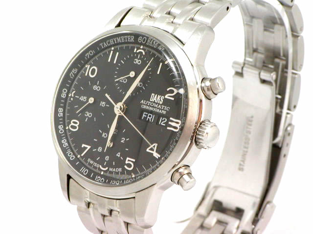 DAKS ダックス ETA7750 搭載 クロノグラフ WR0031DP USED
