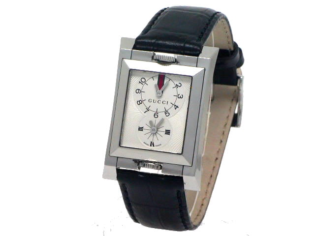 グッチ デュアルタイム 111 Dual クオーツ USED Gucci