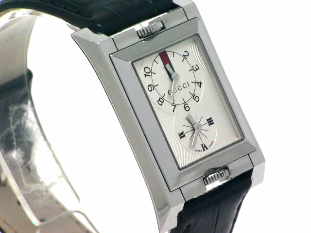 グッチ デュアルタイム 111 Dual クオーツ USED Gucci