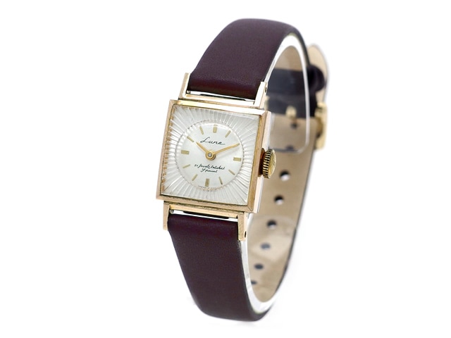 オリエント ルナ 角型ケース GF 21石手巻 OH済 1960年代