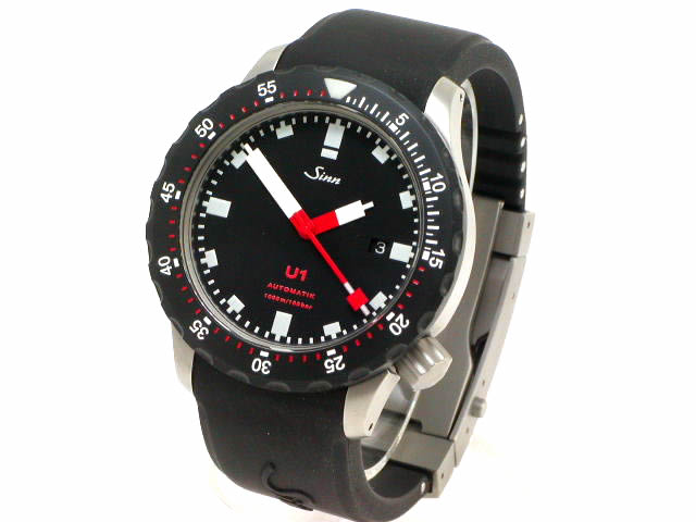 ジン Ref.U1.SDR  1000m防水ダイバーズ/ラバーストラップ 自動巻 USED　