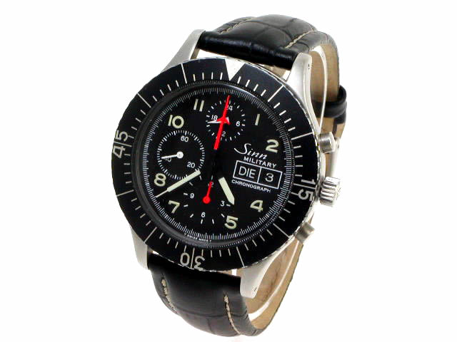 ジン ミリタリー クロノグラフ 156B レマニア5100 自動巻 USED Sinn