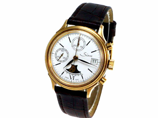 ジン B-91511 クロノグラフ ムーンフェイズ Cal.7768 手巻 USED　