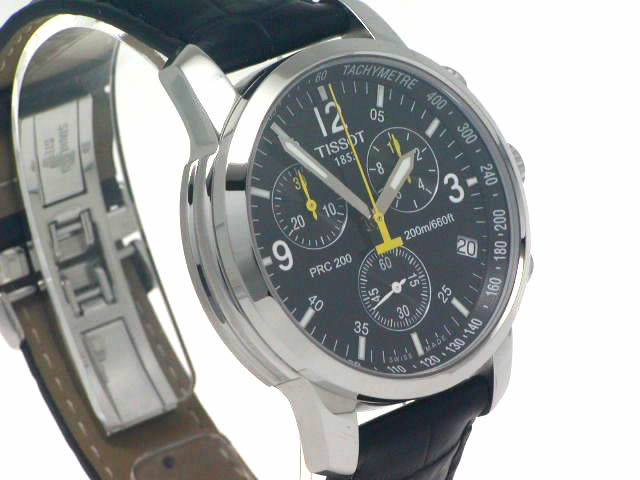 【美品】ティソ PRC 200 クロノグラフ/ レザー【TISSOT】 ティソ PRC200 クロノグラフ クォーツ T17.1.526.52 USED