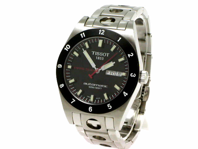 TISSOT PRS 516 自動巻き時計 TISSOT/ティソ】 PRS516 T91.1.483.51 Tスポーツ デイデイト 裏スケ