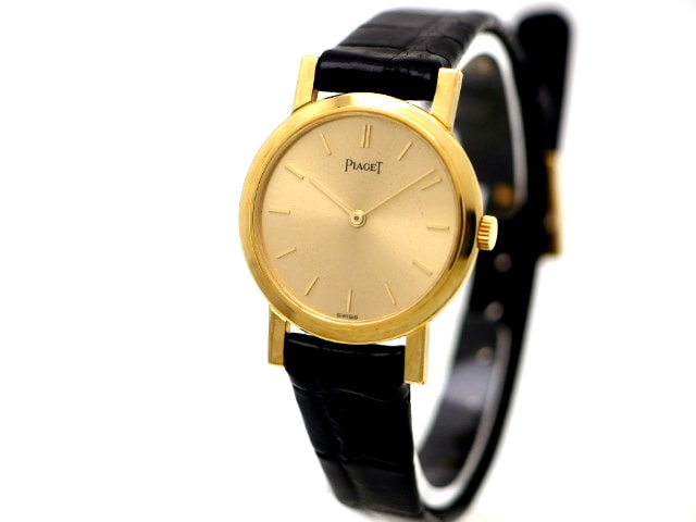 【希少】ピアジェ PIAGET 928349 K18 レディース 手巻き時計 ピアジェ Ref.928349 レディス 18KYG 手巻 OH済 USED