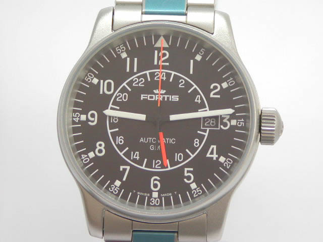 フォルティス パイロット GMT　596 2211M　　新品 Fortis