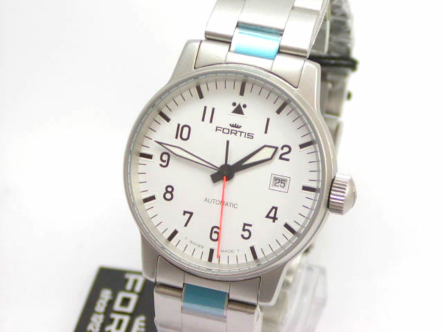 フォルティス パイロット･アラビック ホワイトダイヤル 595 1042M　　新品 Fortis