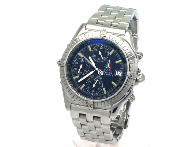 ブライトリング クロノマット フレッチトリコロール A13050.1 自動巻 OH済 USED