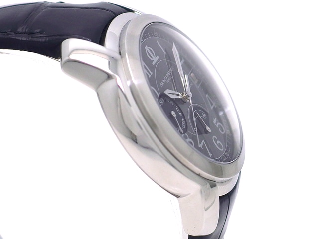 【新品未使用】ボーム&メルシー 純正 アリゲーターストラップ 黒 ブラウン アリゲーター ストラップ 20.0 MM - MX007G0K Baume