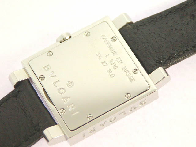 ブルガリ クアドラード SQ27SLD レザー 新品 Bulgari