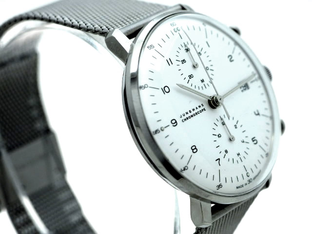 【最終価格】JUNGHANS　ユンハンス 自動巻 クロノスコープ ユンハンス(JUNGHANS) 伝説のパイロット・ウォッチに磨きを
