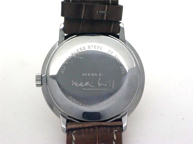 ★稼働品★ JUNGHANS ユンハンス マックスビル 27.370 手巻き ユンハンス マックスビル デザイン 027 3701 00 手巻き OH済