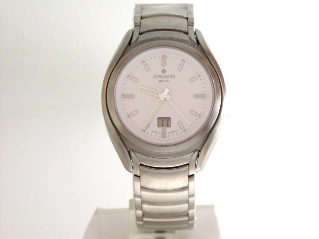 ユンハンス SS ホワイトダイヤル SSブレス 4064 44　新品 JUNGHANS