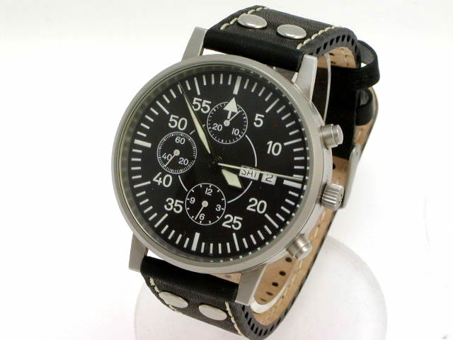 ラコ オートマチック クロノグラフ デイデイト 42mm 860890　USED