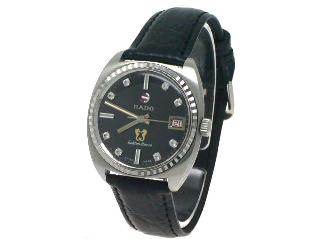 ラドー ゴールデンホース 11896 8Pダイヤ 自動巻 OH済 1970年代 Rado