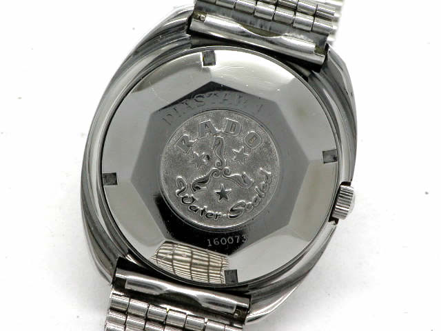 ラドー ダイヤスター カットガラス 自動巻 OH済 1970年代 Rado