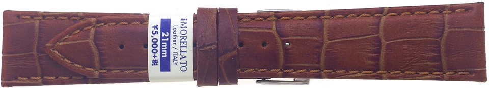 【モレラート】 BOLLE（ボーレ）ゴールドブラウン 型押し カーフ（牛革） 時計ベルト
