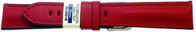 【モレラート】 RIDING（ライディング）レッド 型押し カーフ（牛革） 時計ベルト