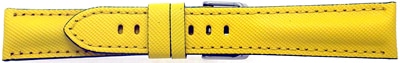 【モレラート】 RIDING（ライディング）イエロー 型押し カーフ（牛革） 時計ベルト