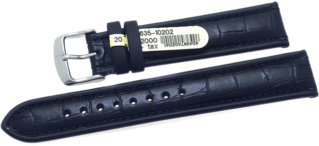 【ディモデル】 IMPERATOR WATERPROOF（インペラートル・ウォータープルーフ）ブラック 型押し カーフ（牛革） 時計ベルト