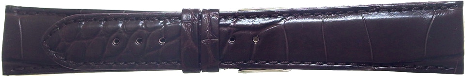 【モレラート】 AMADEUS（アマデウス・マット仕上げ）ダークブラウン  アリゲーター（ワニ革） 時計ベルト