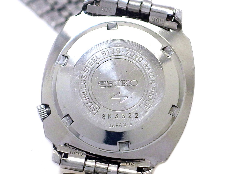 セイコー ファイブDX 5139-7040 ブルー文字盤 自動巻 OH済 昭和43年製