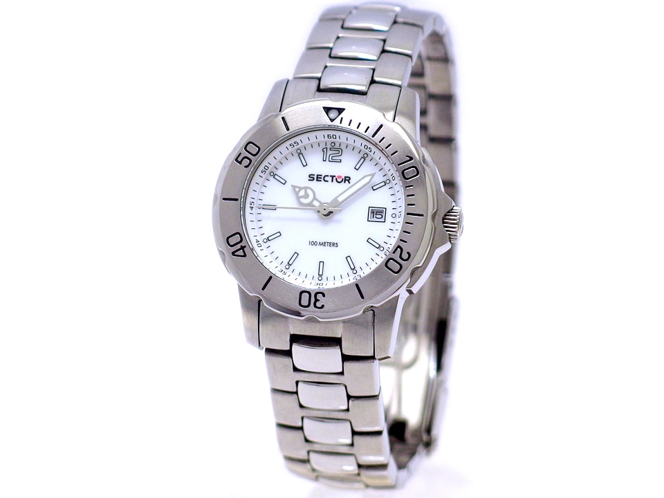 セクター 200シリーズ レディース ホワイト文字盤 クオーツ USED Secter