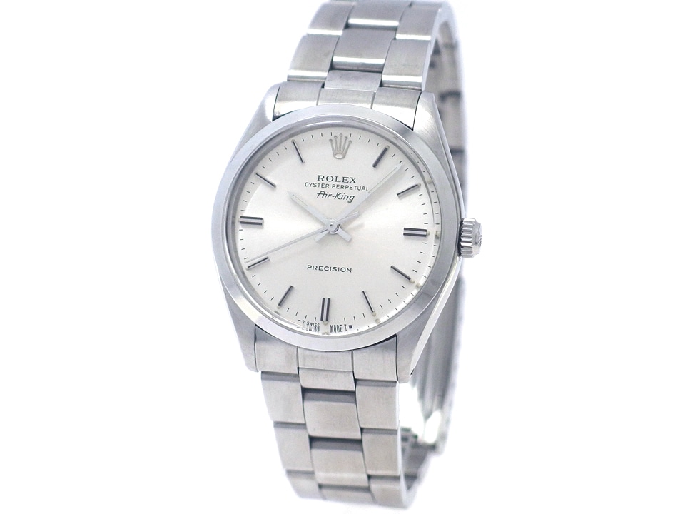 ロレックス エアキング Ref.5500 Cal.1520 自動巻 OH済 ロレックス純正ハードブレス 1986年製 Rolex