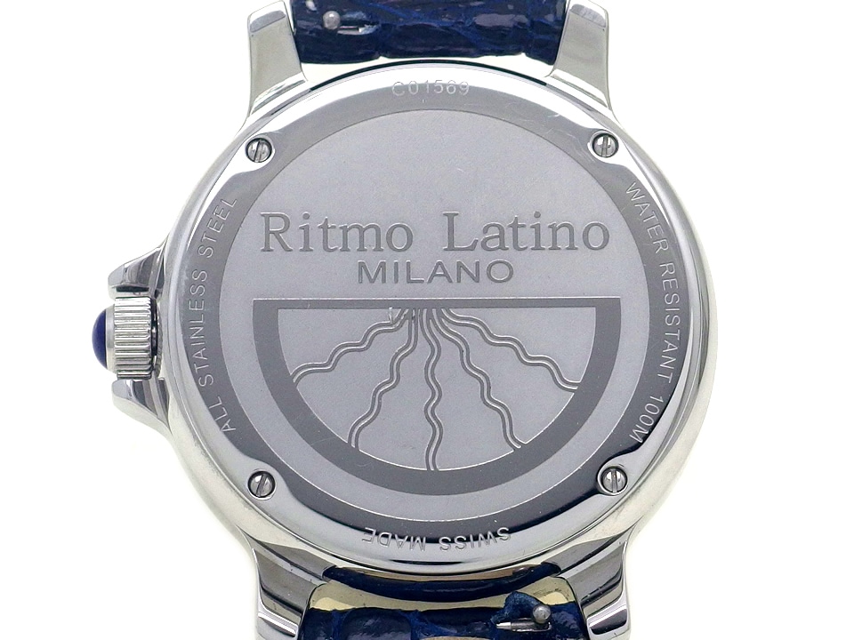 IT7ZL0WHO6D8 Ritmo Latino Stella リトトモラティーノ ステラ C01773 レザー QZ デイト 腕時計 ドーム型 箱 レディース 時計 Ritmo Latino～STELLA（ステラ・D3EB91GS／D3EB91GB）～＜リトモ