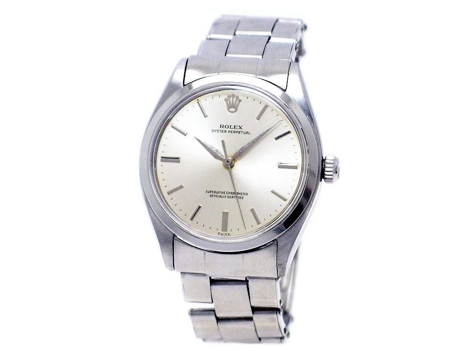ロレックス オイスターパーペチュアル Ref.1002 Cal1560 自動巻 OH済 ロレックス純正リベットブレス 1961年製 Rolex