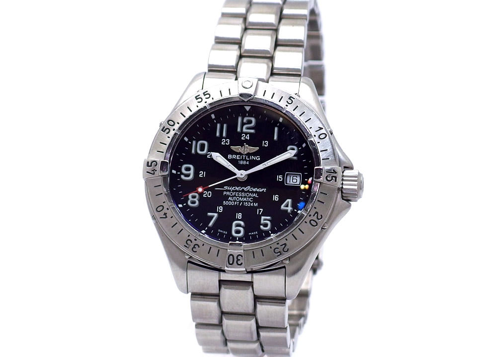 ブライトリング スーパーオーシャン プロフェッショナル A17345 自動巻 OH済 USED　Breitling