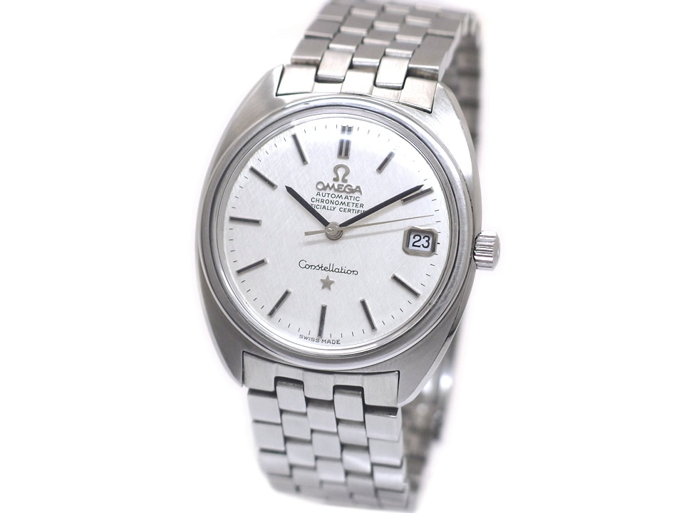 オメガ コンステレーション 168.017 SP 絹目文字盤 Cal.564 自動巻 OH済 1972年製 Omega