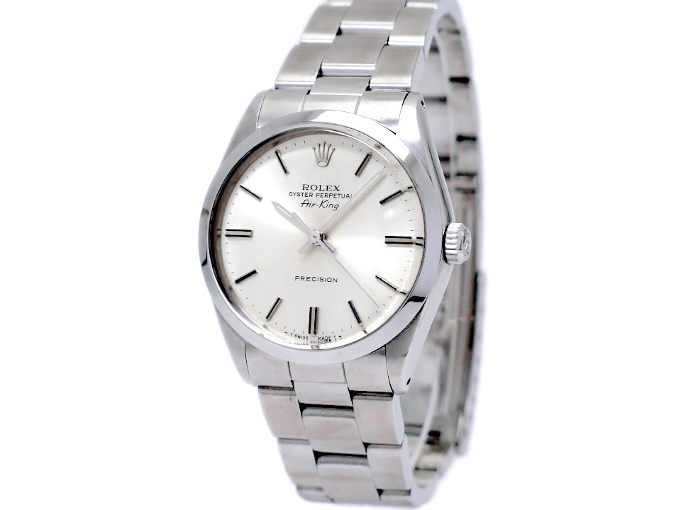 ロレックス エアキング Ref.5500 Cal.1520 自動巻 OH済 ロレックス純正ハードブレス 1987年製 Rolex