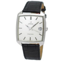 オメガ シーマスター スクエアケース 166.042 純正風防 Cal.565 自動巻 OH済 1969年製