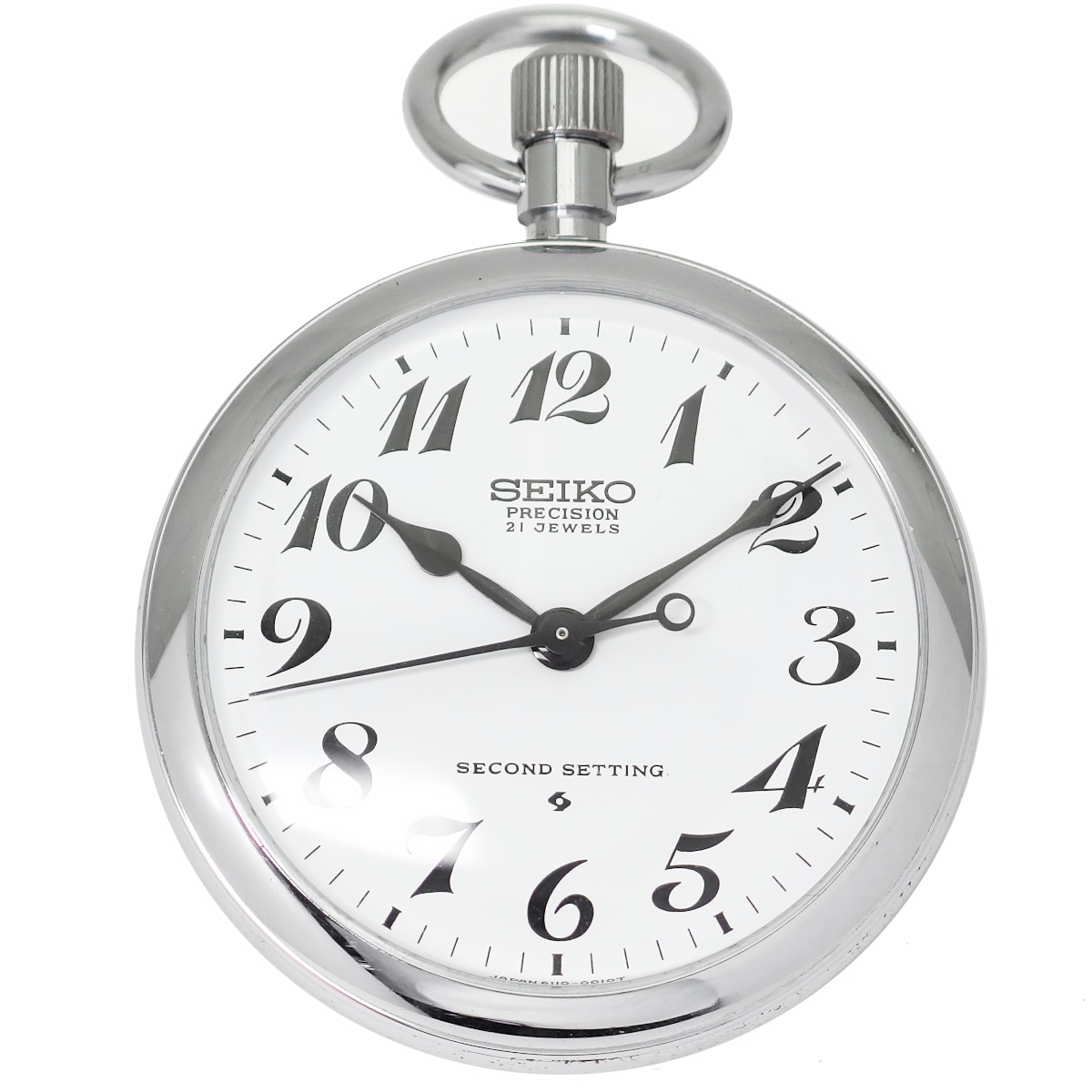 セイコー プレシジョン 懐中時計 6110-0010 Cal.6110A 21石 手巻 OH済 昭和47年/1972年製 Seiko